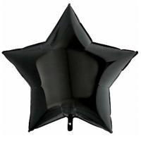 Siyah Yıldız Folyo Balon 18" 46 Cm. - 1 Adet